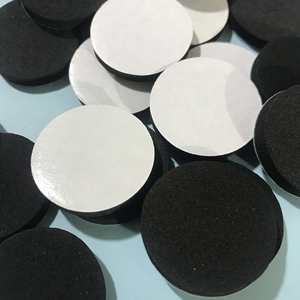 Black Circular square Self-adhesive EVA Foam Foot Pads, Shock-absorbing and Anti-slip Sponge Foam <b>Rubber</b> Pads - Product Image 1