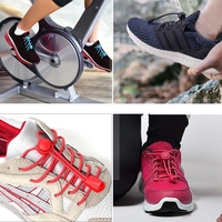 Lacets de printemps, lacets ronds élastiques en plastique, pour la randonnée, le sport, sans cravate, pour adultes et enfants, accessoires de chaussures