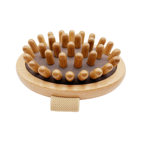 <span class=keywords><strong>Spazzola</strong></span> Massaggiante Professionale per Barbieri in Legno Naturale con Cuscino d'Aria, per <span class=keywords><strong>Cellulite</strong></span>, Sauna, Spa e Massaggio Corpo Rilassante - Product Image 2