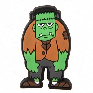 Breloques de sabot en PVC personnalisées sur le thème d'horreur d'Halloween, inspirées des personnages d'Anime (Sally, <span class=keywords><strong>Jack</strong></span>, <span class=keywords><strong>Killer</strong></span>, Scream) et du film 'Nightmare Before Christmas', avec boucle décorative - Product Image 3