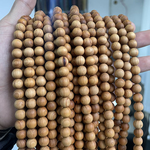 חוטי עץ טבעי גדילי תכשיטים סדי מאלה ביצוע 6/8/10/12 מ "מ, אורך 38 ס" מ, 15 אינץ' - Product Image 2