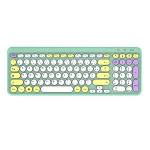102 touches 2.4G et pour <span class=keywords><strong>Bluetooth</strong></span> Double Mode Portable Mini <span class=keywords><strong>Clavier</strong></span> <span class=keywords><strong>Ergonomique</strong></span> avec Couleur Chocolat Keycap Interface USB Option Mute - Product Image 1