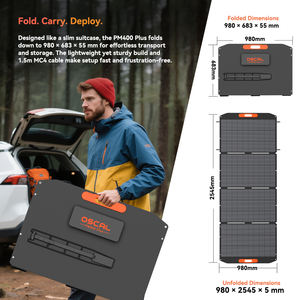 Panel Solar Oscal PM400 Plus Plegable, Flexible y Portátil de 400W de Potencia Máxima, 41V, 22.7% de Eficiencia, 5 Años de Garantía, Envío Gratuito a la UE/EE. UU. - Product Image 5
