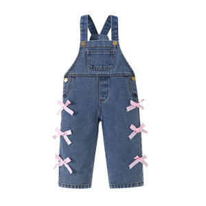 Pantalons pour bébé imprimés à la mode, style coréen décontracté, denim <span class=keywords><strong>cargo</strong></span>, printemps 2025 - Product Image 2