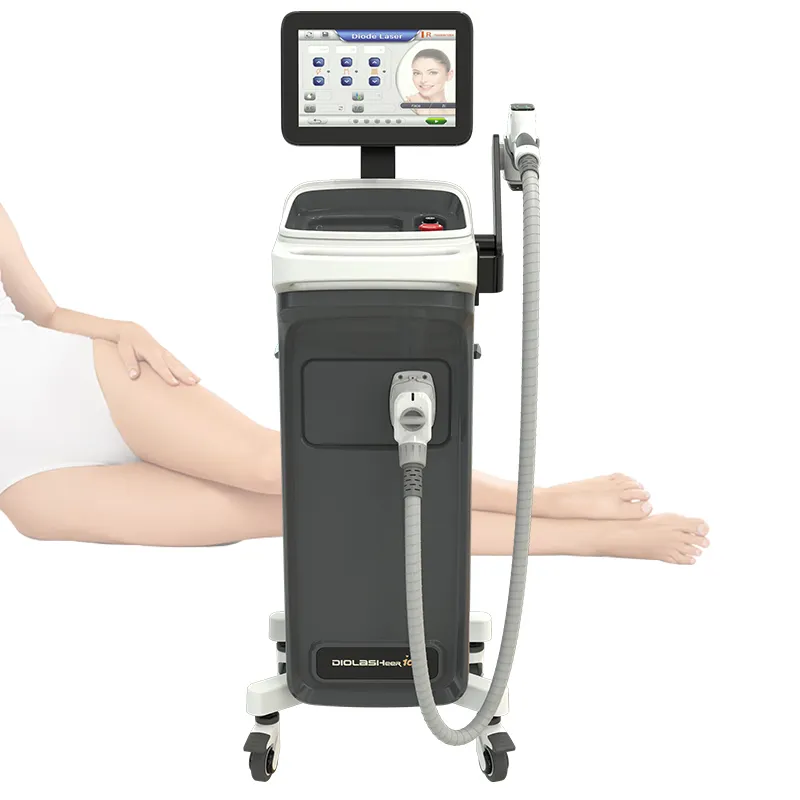 NUBWAY Professional 1064nm & 808nm & 755nm 12 Laser Barsダイオードレーザー脱毛機Ingrown Lazer Hair Removal