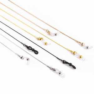 Gafas de acero inoxidable plateadas que no se deslustran, collar de serpiente, soporte de eslabones para gafas de sol para hombres y mujeres, piezas de gafas, abuela - Product Image 3