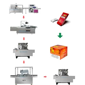 Linha de embalagem automática de cachimbo de água, máquina de embalagem de bolsas de melaço Shisha e máquina de embalagem de celofane