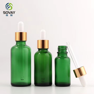 <span class=keywords><strong>ขวด</strong></span>แก้วสีเขียวเข้มขนาด 10 มล.-100 มล. พร้อมหัวปั๊มสเปรย์ พิมพ์ลายสกรีน สำหรับบรรจุภัณฑ์น้ำมัน<span class=keywords><strong>หอม</strong></span>ระเหย เซรั่ม ผลิตภัณฑ์ดูแลผิว และเครื่องสำอาง ขายส่ง - Product Image 1