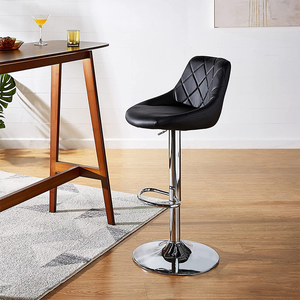 Hiện đại sang trọng thanh ghế truy cập đồ nội thất Kim Loại Xoay <span class=keywords><strong>PU</strong></span> da cao Nhà hàng sử dụng thanh phân - Product Image 5