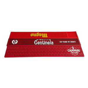 Customizable Pattern Color Size PVC Silicone Bar Mat Non Slip Proof Bar <b>Runner</b> Pad For Bar Pub Bartender Service Protection - Product Image 4