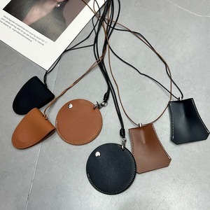 Sac de rangement élégant suspendu cou suspendu Bluetooth casque lunettes clé en cuir <span class=keywords><strong>Portable</strong></span> mode sac <span class=keywords><strong>collier</strong></span> - Product Image 1