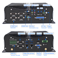 Insuatrial Mini PC core i7 10510U i7 1255U ordinateur de bureau sans ventilateur 2 LAN RS232/422/485 COM GPIO prend en charge la carte SIM 4G