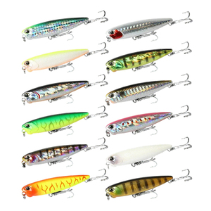 Señuelos de Pesca Tipo Lápiz de 12 Colores, 65mm, 100mm, 110mm, Señuelos Flotantes de ABS Tipo Walk the Dog para Pesca de Culter Alburnus y Lubina - Product Image 6