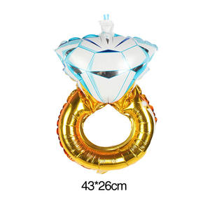 Globos de Anillos de Diamantes Mini en Oro Rosa, Inflables, para Decoración de Bodas, Aniversarios y San Valentín, Gran Venta - Product Image 6