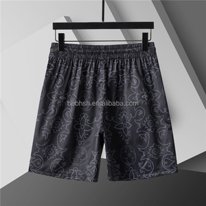 Pantalones Cortos de Playa a Cuadros Casuales de Marca de Diseñador 2025 para Hombre, con Cordón Ajustable, Elásticos, de Secado Rápido, para Verano - Product Image 1