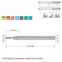 Fraise à bout arrondi polie à 4 cannelures pour aluminium, alliage de cuivre, usinage CNC haute vitesse OEM/ODM