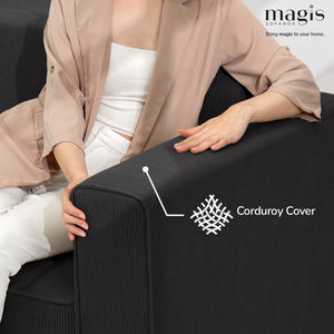 Sofá Individual Moderno de Alta Calidad, Sillón Extra Grande con Asiento Profundo, Diseño Cuadrado para Sala de Estar o Apartamento - Product Image 5