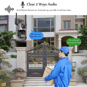 Icsee kamera keamanan, kamera keamanan WiFi nirkabel luar ruangan dengan lensa ganda 6MP 9MP, penglihatan malam warna dengan PTZ & Cloud penyimpanan Data - Product Image 6