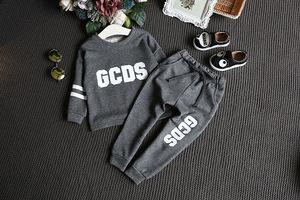 Vêtements pour enfants en ligne, collection printemps, ensemble de vêtements à manches longues, prix de gros - Product Image 2