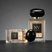 Flacon de parfum rectangulaire en verre de luxe avec boîte 30ml 50ml 100ml Emballage cosmétique de luxe Logo personnalisé OEM ODM Fournisseur en gros