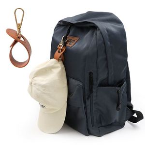 Vintage Pu Leather Clip Hands-Free Holder Lightweight Hat Keeper Bag Accessory for <b>Hiking</b> Camping Beach Travel - Product Image 5