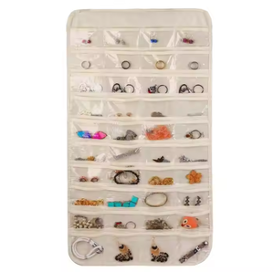 Haute qualité épingle à cheveux stockage oreille goujon mur collier présentoir mur suspendu sac - Product Image 4