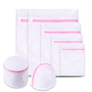 Bolsas de lavandería de red de nido de abeja duraderas aceptables con logotipo personalizado, artículos para el hogar simples, bolsa de lavado de malla Premium para Lencería íntima delicada - Product Image 1