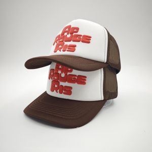High Quality Custom Puff Print Logo OTTO Style Foam Trucker Hat OEM Low MOQ 5 Panel Mesh Back <b>Snapback</b> <b>Cap</b> For Men Streetwear - Product Image 3