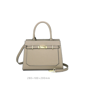 Bolso de Hombro de Cuero Genuino Certificado BSCI al por Mayor, Moderno, para Mujer, con Asa Única, Cierre de Cremallera Impermeable, Cadenas BADI - Product Image 5