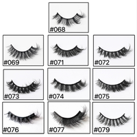 Faux cils de luxe en fourrure de vison 3D, multi-couches, effet naturel, longs, volumineux, style dramatique et ébouriffé, en bande