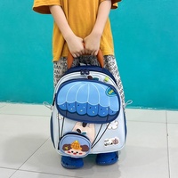 Sac à dos de maternelle pour enfants de 3 à 7 ans, motif animaux mignons, dessin animé, en tissu Oxford léger, pour garçons et filles
