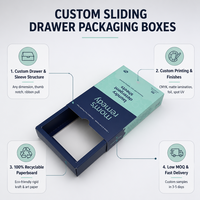 Boîte d'emballage personnalisée pour feuilles de lessive imprimées, avec logo, pour produits ménagers
