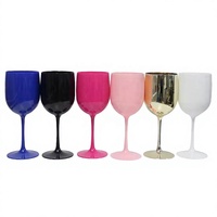 Gobelet promotionnel en verre à vin en or de 16oz pour la fête de mariage