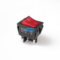 ON OFF sur DPDT 6 broches interrupteur à bascule illuminé 30A 250V avec lumière 120V