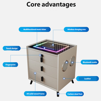 Chevet intelligent moderne avec haut-parleur et lecteur d'empreintes digitales, fabriqué en Chine