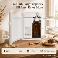 Diffuseur d'arômes HVAC bi-fluides 500 ml, commande par application, minuterie, mural, 10 W, usage commercial, OEM personnalisé, hôtel, maison, 800-1200 m³