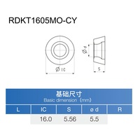 Plaquettes de fraisage indexables en carbure DLT RDKT1605MO CY JF5025 CVD, revêtement OEM, résistantes à l'usure, haute performance, pour tournage et fraisage CNC
