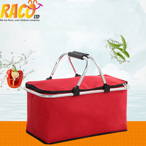 Cesta de acampada con asa plegable, cesta de compras plegable, ecológica, para verduras, venta al por mayor - Product Image 2