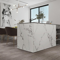 Panneaux muraux en PVC ignifuge KASARO à haute brillance pour la décoration intérieure moderne, utilisation en appartement, divertissement, écologiques, imperméables