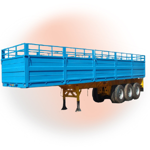 3 Axle Heavy Equipment Side Wall Fence Stake Utility Cargo Skeleton Trailer with Container Lock Truck Trailer for sale