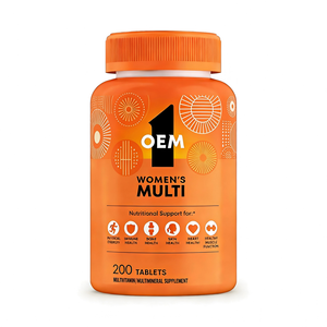 OEM ODM Comprimés Multi-Vitamines pour Femmes 200 unités avec Vitamine D3, B12, Fer, Calcium, Magnésium, Zinc, à prendre une fois par jour - Product Image 1