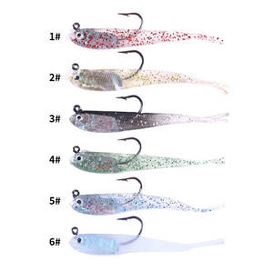 <span class=keywords><strong>Esche</strong></span> da <span class=keywords><strong>Pesca</strong></span> HENGJIA Nuove 7,5cm-5,5g 5pz/Sacchetto <span class=keywords><strong>con</strong></span> Coda Divisa in Plastica Morbida per Acqua Salata e Dolce <span class=keywords><strong>con</strong></span> Amo Singolo - Product Image 6