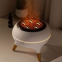 Diffuseur d'arômes ultrasonique dynamique multi-jets Jellyfish, éclairage LED en plastique, effet de flamme, utilisation hôtelière et domestique, faible bruit 30 dB