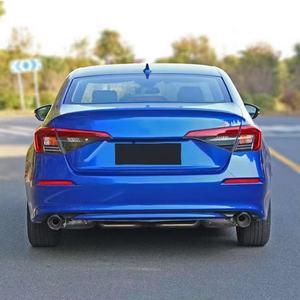 ลิ้นกันชนหลัง Welta ลายคาร์บอนไฟเบอร์สีดำ ผิวเงา ผลิตจากวัสดุคาร์บอนไฟเบอร์ 100% สำหรับ Civic รุ่นที่ 11 เวอร์ชั่นไทย ปี 2021-2024 - Product Image 5