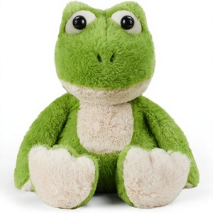 Cuscino Riscaldante a Forma di Rana per Microonde, Giocattolo di Peluche per Dolori Mestruali, Riscaldabile e Raffreddabile - Product Image 1