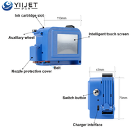 Imprimante jet d'encre YIIJET Mini XP600 pour codes de date sur sacs en plastique, cartons, œufs, bouteilles, tubes – Résolution 600 DPI, utilisation manuelle