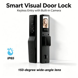 Glomarket Tuya Intelligente Face Recognition Biometric Digital Combination Finger Print Password Keyless Entry Smart Door <b>Lock</b> - Product Image 1