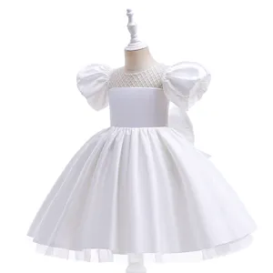MQATZ Kids Garments Ball Gown Girls Flower short sleeve princess dresses for girls 5 to 10 years L5302