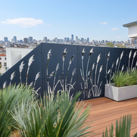 Panneau décoratif en métal découpé au laser CNC de qualité supérieure, écologique, antirouille, pour clôture de jardin, portail extérieur, garde-corps en acier, pergolas