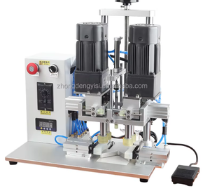 Máquina de sellado de escritorio semiautomática eléctrica comercial para botellas de plástico, latas rotativas, tapado para botellas de plástico - Product Image 4